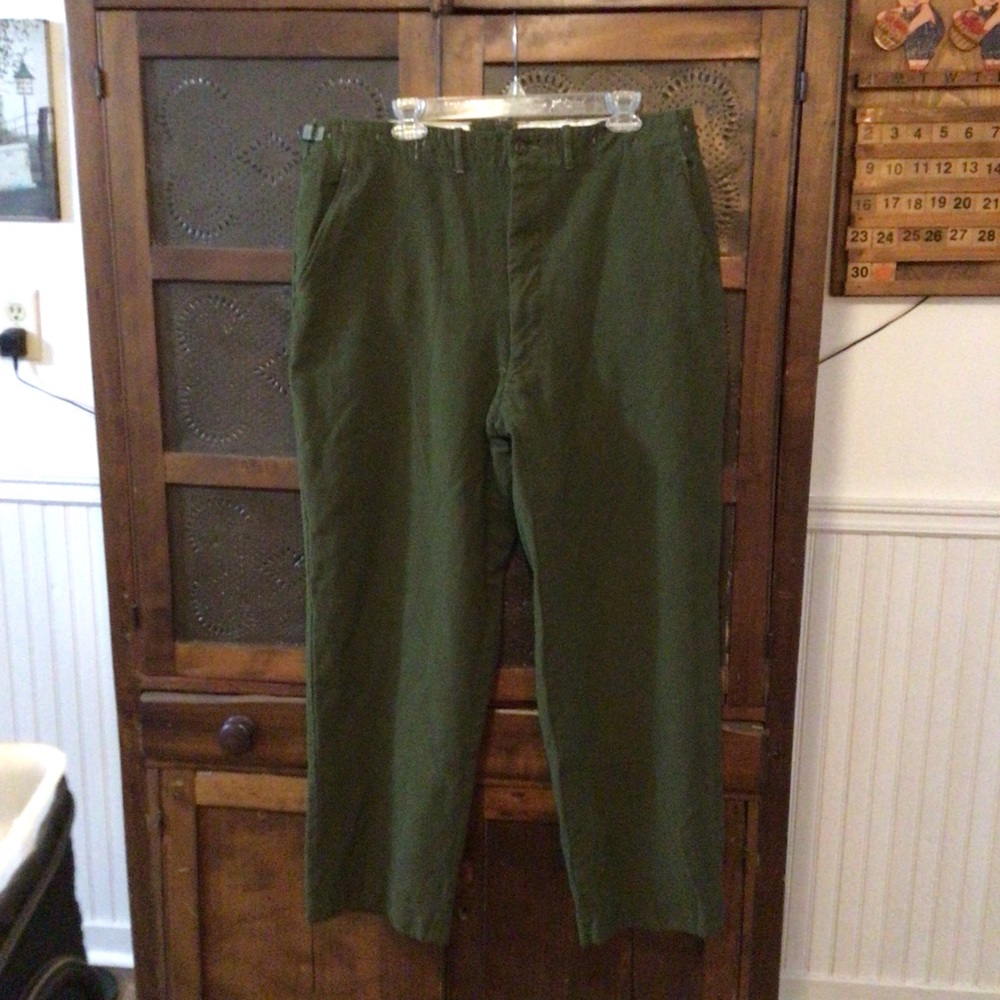 Vintage US Army Green Field Pants 36